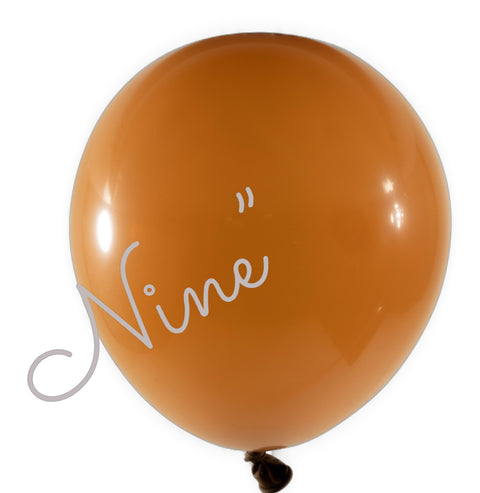 Latex Balloon 9 inch 100ct-Brown