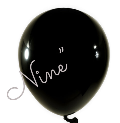 Latex Balloon 9 inch 100ct-Black