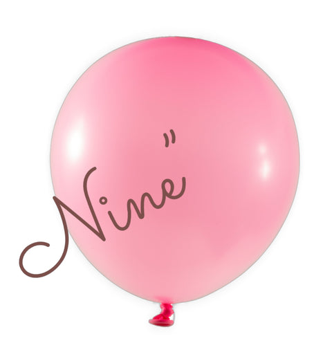 Latex Balloon 9 inch 100ct-Pink