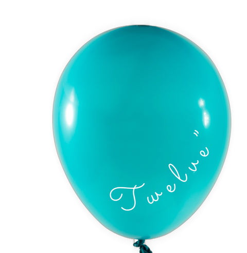 Balloons Latex (12") Turquoise | 12ct, Bag