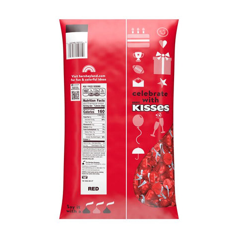 Hershey Kisses Red Foil | 3.75lb, Bag