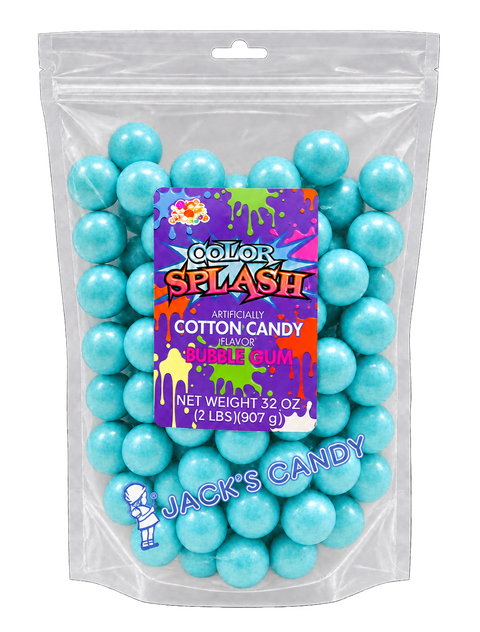 Splash Gumballs (1") Blue Pearl | 2lb, Bag