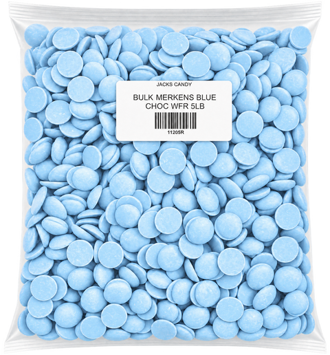 Merkens Blue Chocolate Waffers | 5lb, Bag