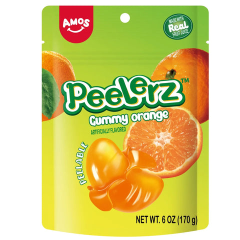Amos Peelerz - Peelable Gummy Orange | 6oz, Bag