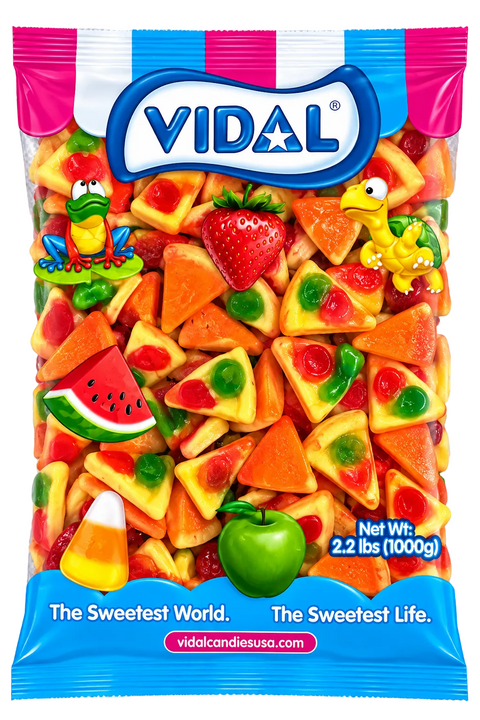 Vidal Gummy Pizza Slices | 2.2lb, Bag