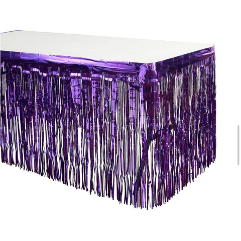 Table Skirt (30"X 14") Metallic Purple | Bag