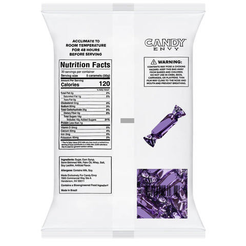 Candy Envy Caramel Foil Purple | 2lb, Bag