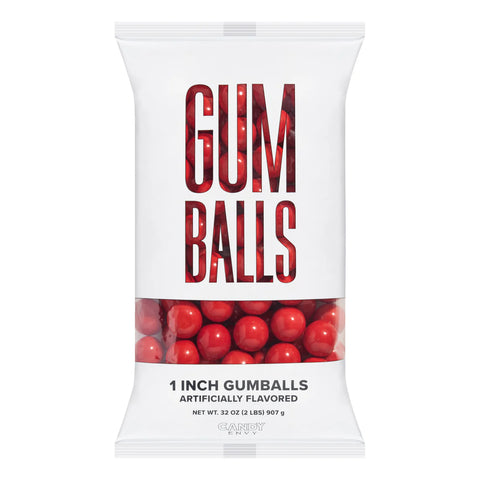 Candy Envy 1" Gumballs Red 2LB