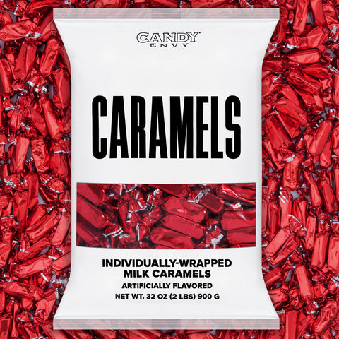 Candy Envy Caramel Foil Red | 2lb, Bag