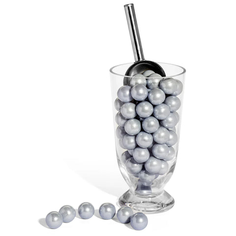 Candy Envy 1" Gumballs Shimmer Silver 2LB
