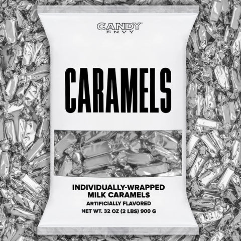 Candy Envy Caramel Foil Silver | 2lb, Bag