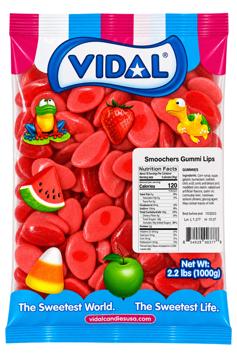 Vidal Gummy Smoochers Lip | 2.2lb, Bag
