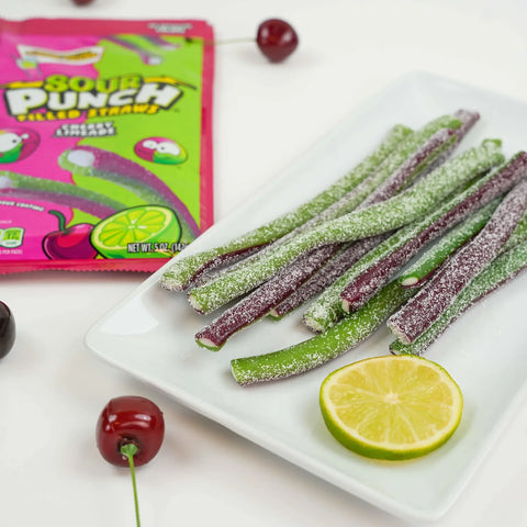 Sour Punch Raspberry Lemonade Fill Straw 12ct