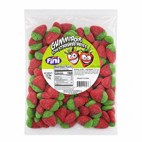 Kustomkids Gummiroos Sour Strawberry | 2.2lb, Bag