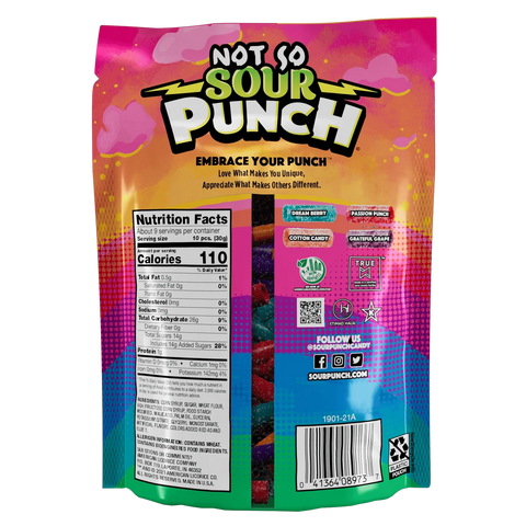 American Licorice Sour Punch Bites Sweets 9oz