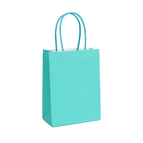 Kraft Bag 5.25x8 Aqua 12ct