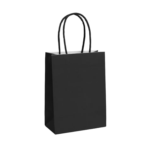 Kraft Bag (5.25" X 8.5") Black | 12ct, Bag