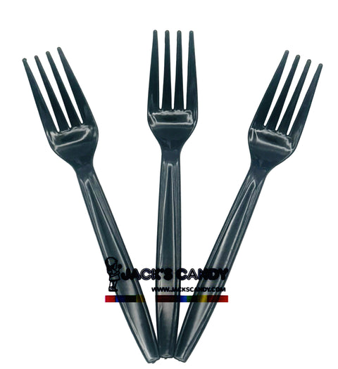 Plastic Fork 100ct-Black