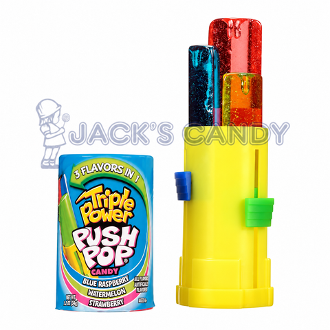 Bazooka Triple Power Push Pop 12ct