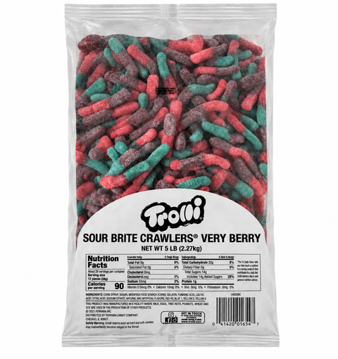 Ferrara Trolli Very Berry Sour Crawlers | 5lb, Bag