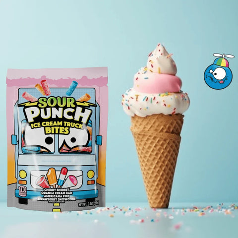 American Licorice Sour Punch Bites Ice Cream Truck 9oz