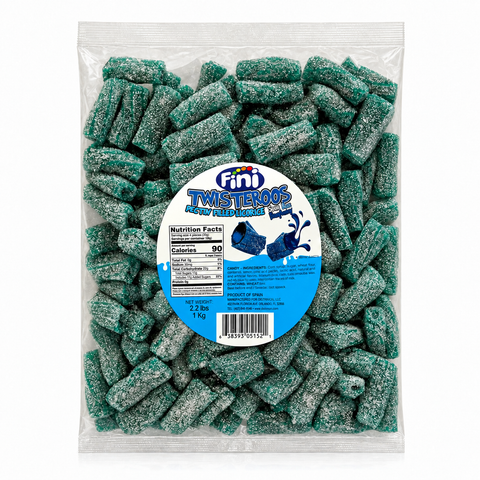 Kustomkids Twisteroos Sour Blue Raspberry | 2.2lb, Bag