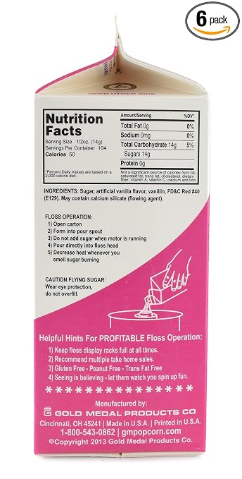 Flossugar Pink Vanilla 1/2 GAL