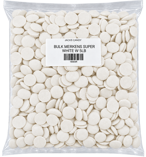 Merkens Super White Chocolate Waffers | 5lb, Bag