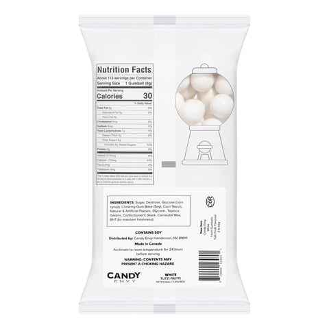 Candy Envy 1" Gumball Shimmer White 2LB