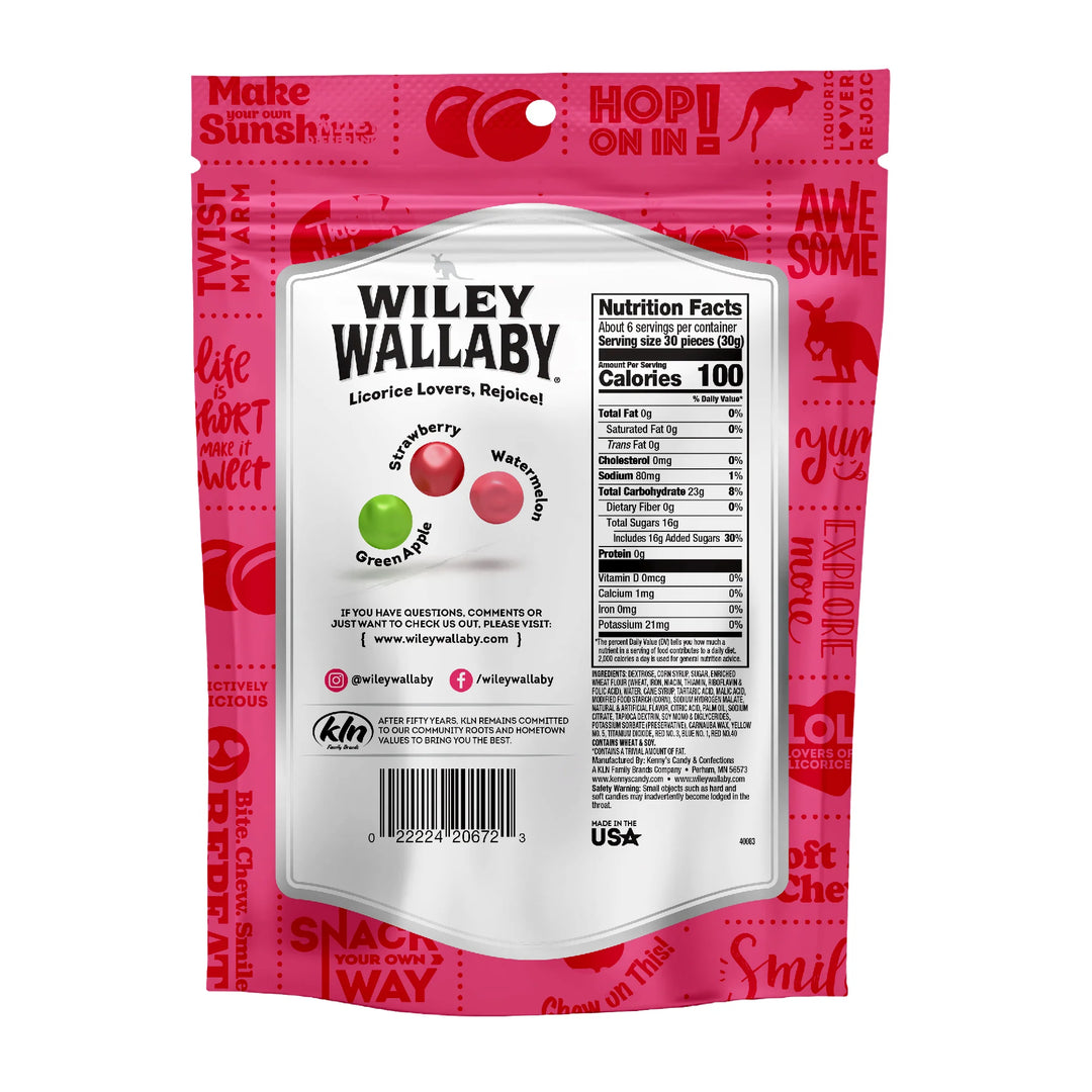 Wiley Wallaby Fruitrageous Drops 6oz – Jack's Candy