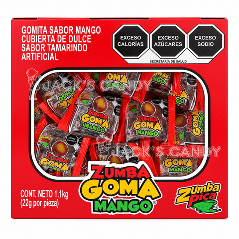 Zumba Goma Mango Display 12ct