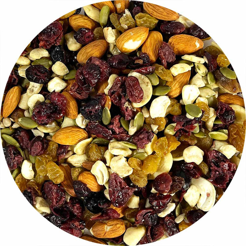 Snack Mix Cranberry Raw 25Lbs