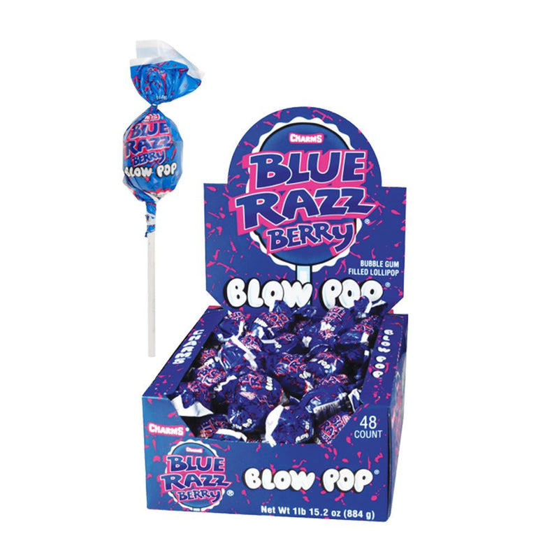Blow Pop Blue Razz Berry: 48ct