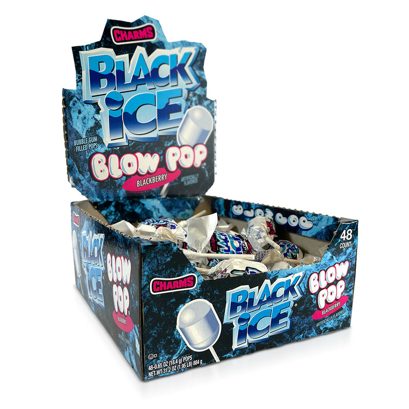 Blow Pop Black Ice 48Ct