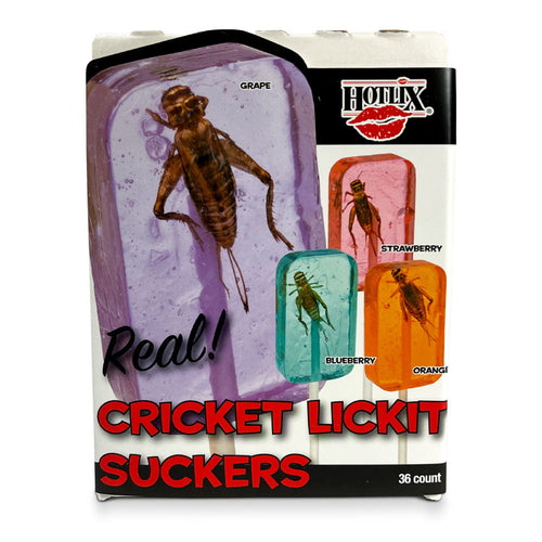 Hotlix Cricket Sucker Assorted Box: 1oz 36ct