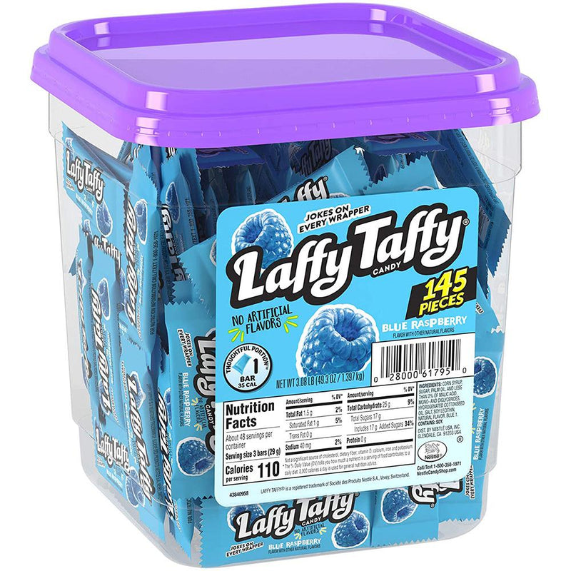 Ferrara Laffy Taffy Blue Raspberry Tub: 145ct