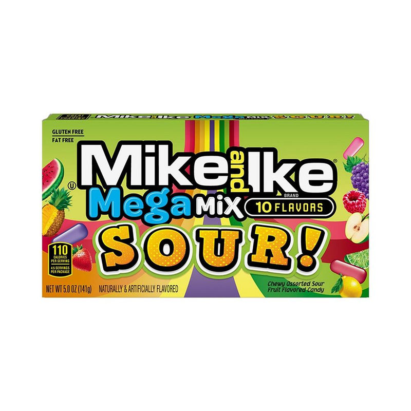 Just Born Mike & Ike Mega Mix Sour Theater Box:  5oz 12ct