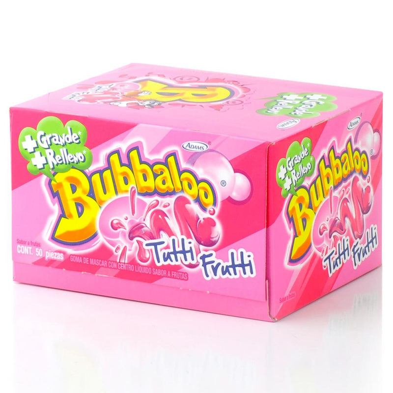 Bubbaloo Chicle Tutti Frutti: 290g 50ct – Jack's Candy