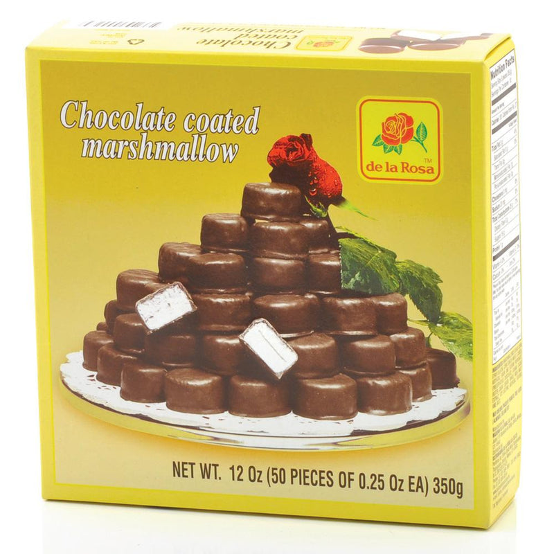 De La Rosa Chocolate Marshmallows: 12oz 350g 50ct