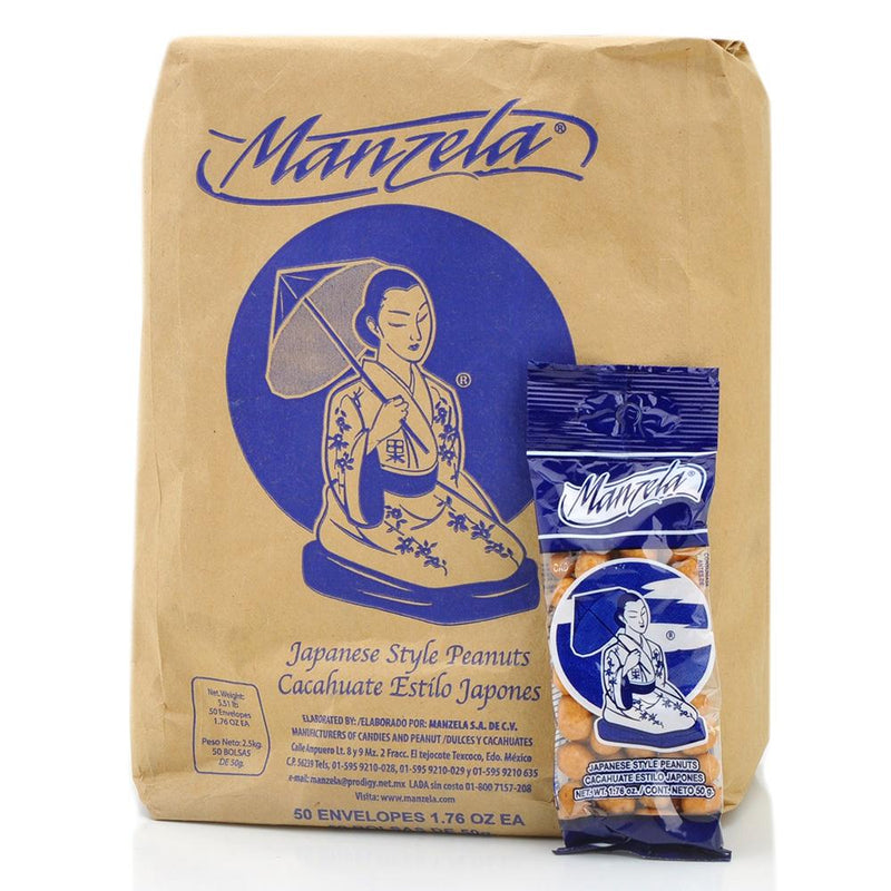 Manzela Japanese Style Peanuts: 50g 50ct