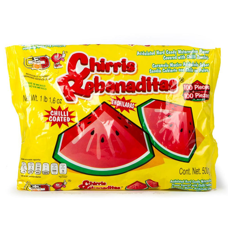 Chirris Rebanaditas Watermelon: 500g 100ct