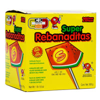 Super Rebanaditas Watermelon Lollipop: 1lb 20ct