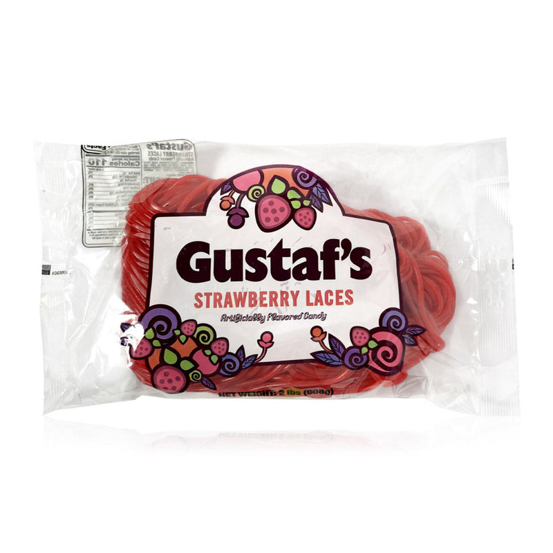 Gustaf's Strawberry Laces: 2lb