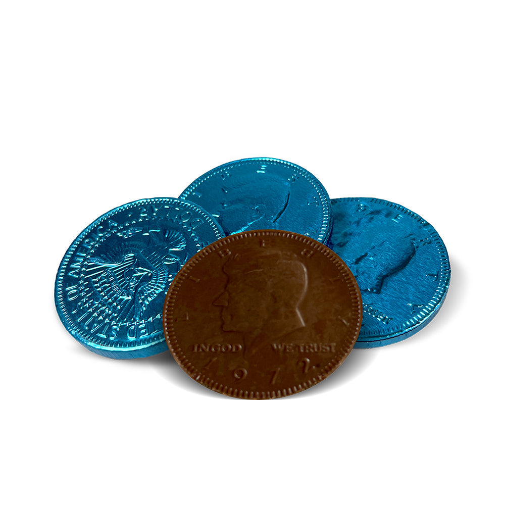 Fort Knox Carib Blue Coin-1.5" 1Lb (84Pc/Lb)