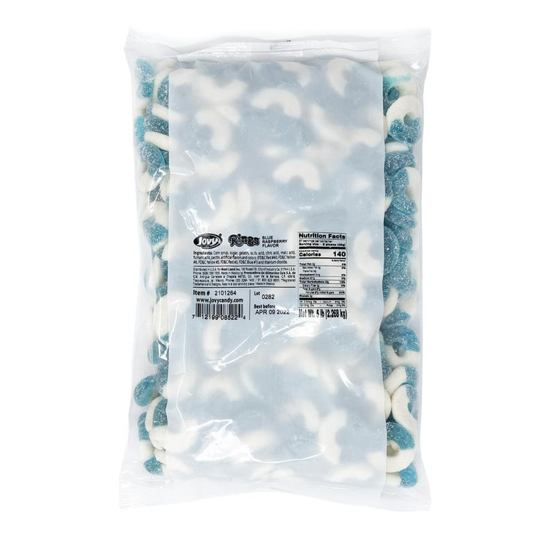 Blue Raspberry Gummy Rings, Bulk Blue Raspberry Rings