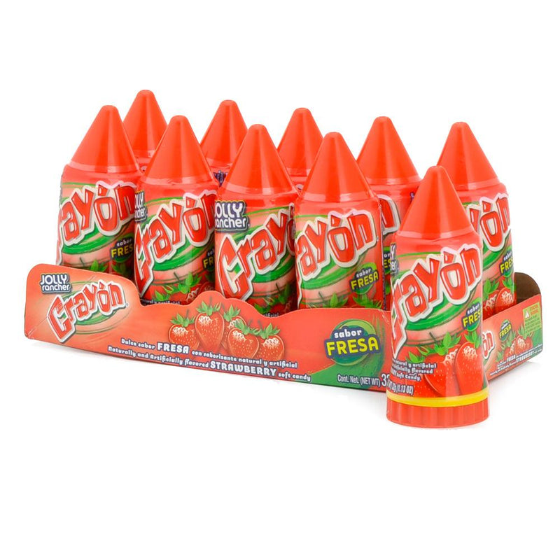 Lorena Candy Crayon Strawberry, 1.1300-ounces (Pack of10)
