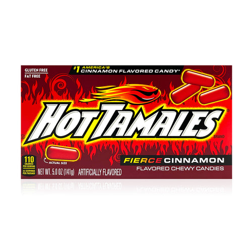 Hot Tamales Fierce Cinnamon 5Z  12Ct Theater Box Just Born