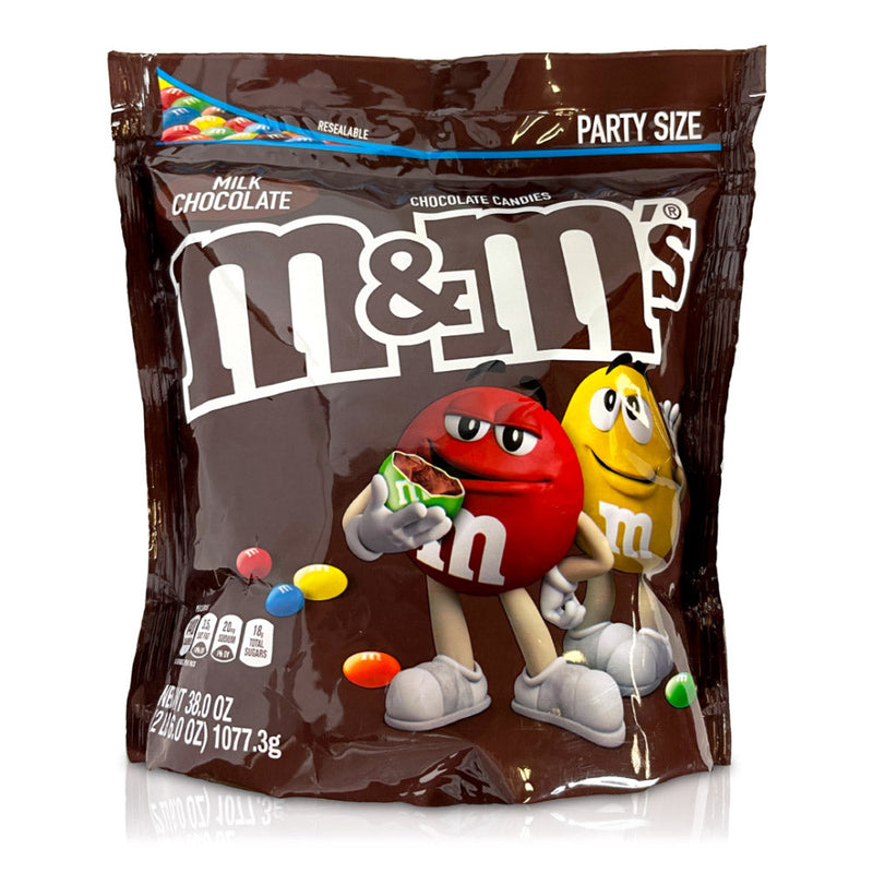 M&M's Milk Chocolate Candies Party Size - 38-oz. Resealable Bag