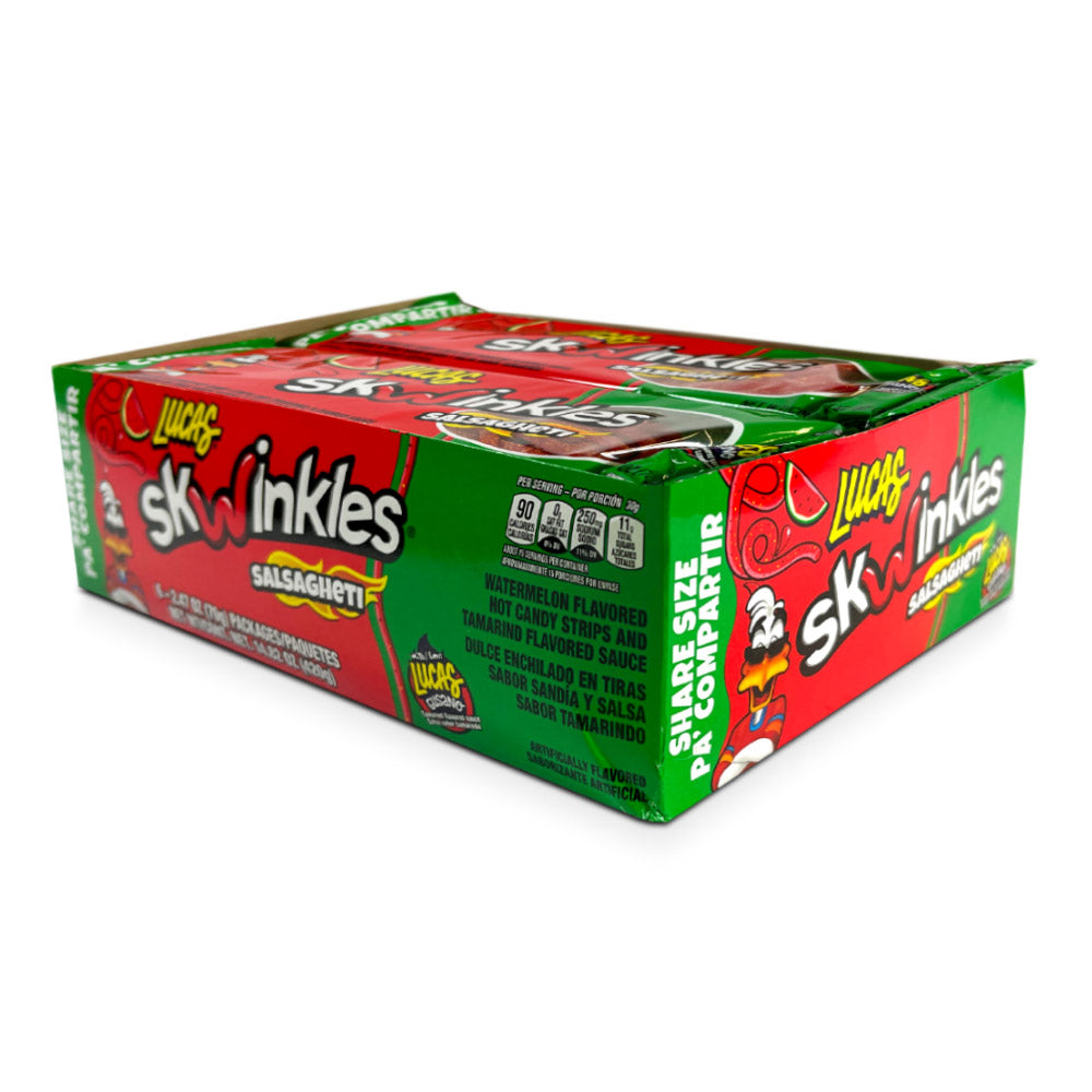 Lucas Skwinkles Salsaghetti Watermelon: 14.8oz 6ct